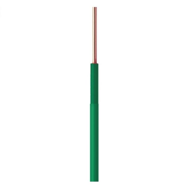ALAMBRE COBRE No 14 AISLADO VERDE (BOBINA X METROS)