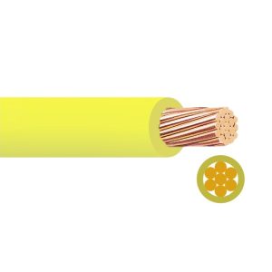 CABLE Cu AIS.LIBRE DE HALOGE. No.14 AMARILLO FREETOX LSHF TC
