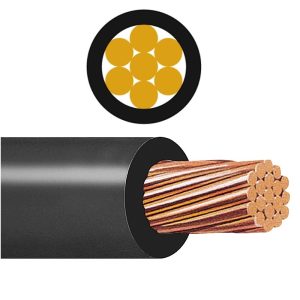 CABLE Cu AIS.LIBRE DE HALOGE. No.4 NEGRO FREETOX LSHF