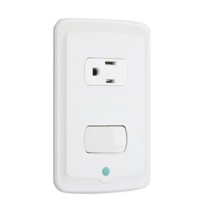 TOMACORRIENTE SENCILLA P+T + INTERRUPTOR - Ambia-Refresh, Legrand