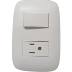 TOMACORRIENTE SENCILLA P+T + INTERRUPTOR - Galica II, Legrand