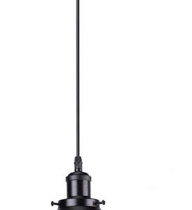 LAMPARA COLGANTE DECORATIVA NEGRA MATE CANASTA