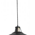 LAMPARA TECHO DECORATIVA AGORA 20W P/NEGRO MATE/DORADO