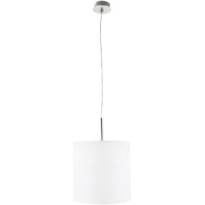 LAMPARA TECHO MALE SATINADA V/TEXTIL-BLANCO
