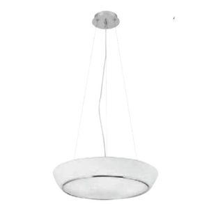 LAMPARA TECHO LONDONA CROMADO V/OPALINO