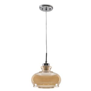 LAMPARA SUSPENDIDA DECORATIVA CRISTAL AMBAR PERSEUS 20W 100-240V