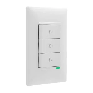 FUTURA-BLANCO   PULSADOR TRIPLE PARA TIMBRE