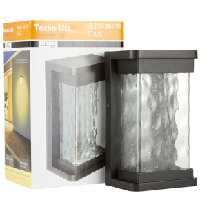 APLIQUE MURO LED CRUX P/NEGRO L/CALIDA