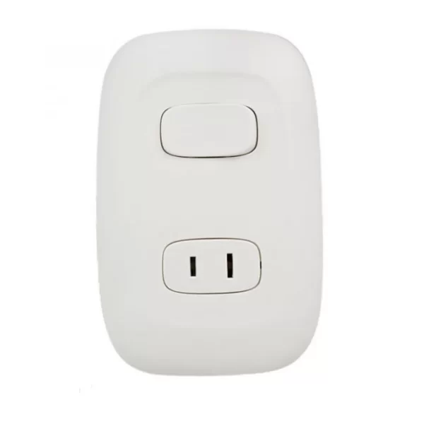 TOMACORRIENTE SENCILLA P+T + INTERRUPTOR - Galica I, Legrand