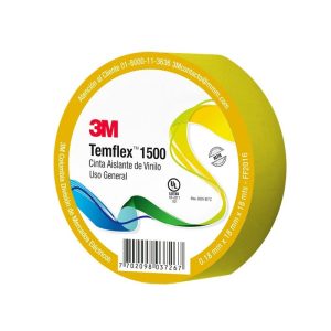 CINTA 3M- TEMFLEX 1500 X 18 MTS AMARILLA