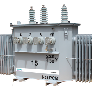 TRANSFORMADOR TRIFASICO EN ACEITE 15 KVA - 13.200/208-120V
