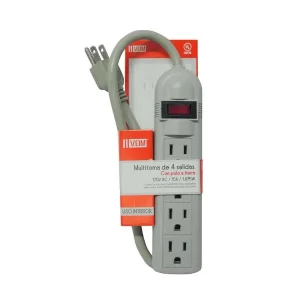 MULTITOMA 4 SALIDAS C/POLO E INTERRUPTOR