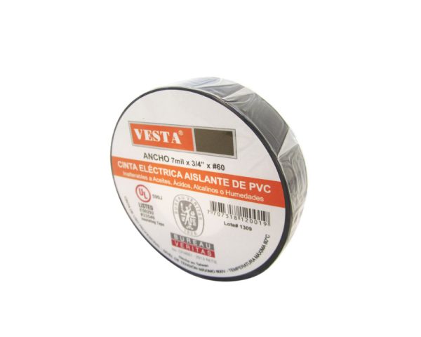 CINTA VESTA-AISLANTE X 15 MTS NEGRA