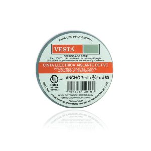 CINTA VESTA-AISLANTE X 15 MTS GRIS