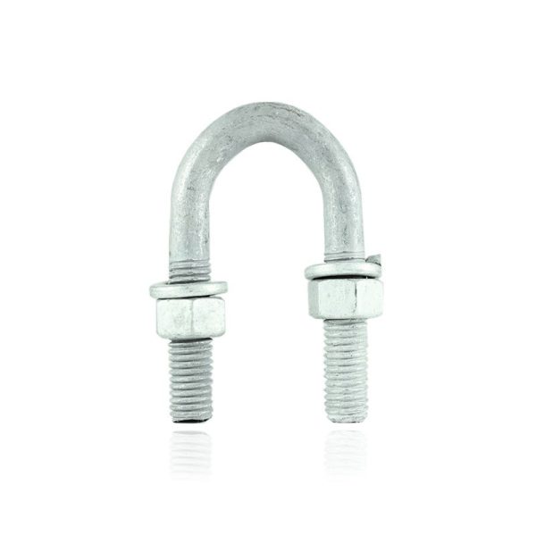 PERNO EN U PARA CABLE DE GUARDA 1/2 X 2"