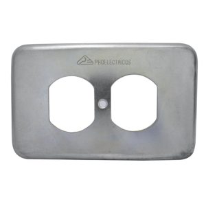 TAPA GALVANIZADA PARA TOMA DOBLE