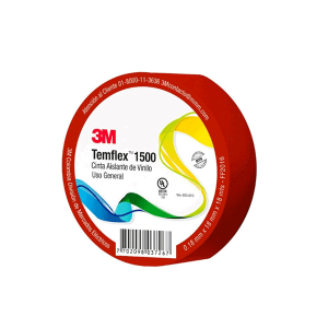 CINTA 3M - TEMFLEX 1500 X 18 MTS ROJO
