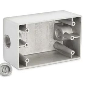 CAJA 5800 RECTANGULAR 1" 2 HUECOS 2" X 4"