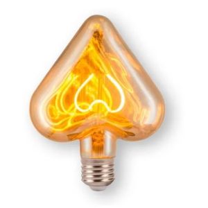 BOMBILLO FILAMENTO LED 4W E27 CORAZON 85-265V 2200K°