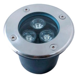 BALA OJO DE BUEY PISO ALUMINIO 3W IP68 12V L/CALIDA