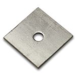 ARANDELA CUADRADA 4" X 4" X 1/4" 5/8"