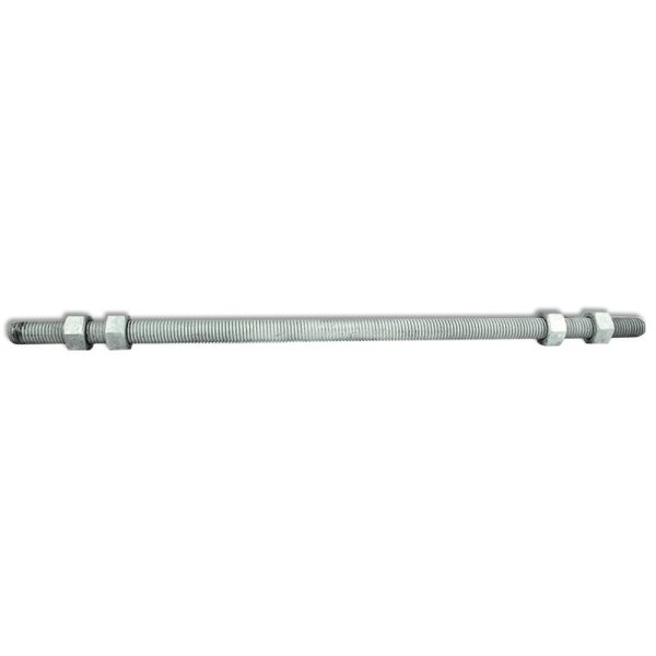 ESPARRAGO 5/8" X 18" CON 4 TUERCAS GALVANIZADAS