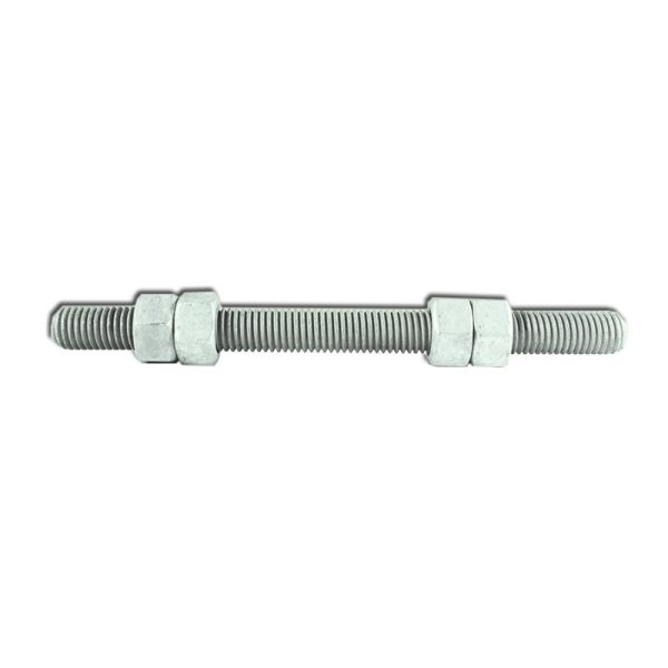 ESPARRAGO 5/8" X 8" CON 4 TUERCAS GALVANIZADAS