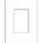ARTEOR-BLANCO PLACA 4 X 2 PARA 3 MODULOS CUADRADOS