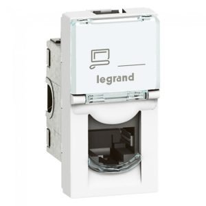 ARTEOR-BLANCO SALIDA RJ-45 CAT-6  UTP 1 MODULO CUADRADO