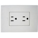 ARTEOR-BLANCO TOMA DUPLEX 2PT+T 15AMP 3 MODULOS