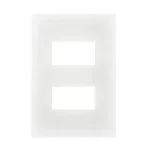 PLACA 4 X 2 2 MODULOS SEPARADOS BLANCA
