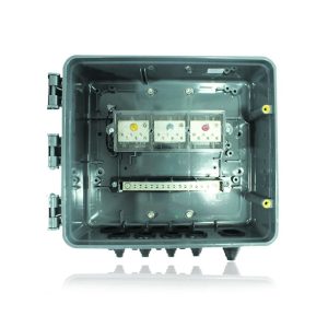 CAJA DERIVACION DE ACOMETIDA 6 SALIDAS POLICARBONATO ET-925