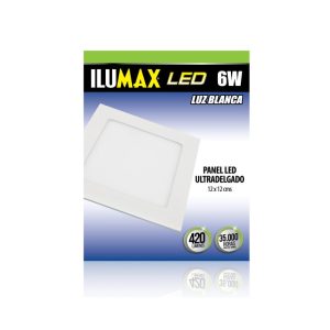 PANEL LED 12 X12 BLANCO FRIO 6500Kª  6W MULTIVOLTAGE