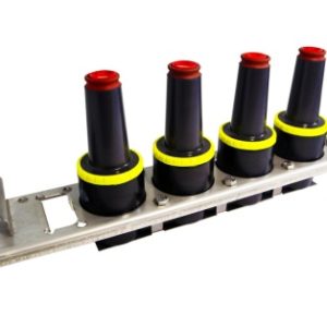 BARRAJES MT PARA 15 KV, 600A, 4 VIAS INCLUYE SOPORTE AJUSTABLE