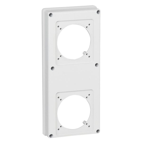 TAPA CON PERFORACIONES PARA 2 TOMAS DE 16A Ó 32A