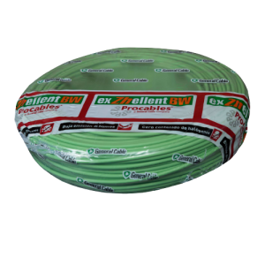 CABLE Cu AIS.LIBRE DE HALOGE. No.14 VERDE EXZHELLENT BW