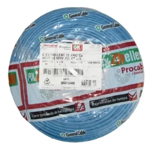 CABLE Cu AIS.LIBRE DE HALOGE. No.12 AZUL EXZHELLENT BW