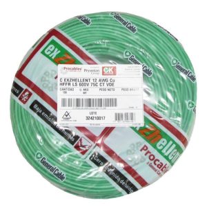 CABLE Cu AIS.LIBRE DE HALOGE. No.8 VERDE EXZHELLENT BW