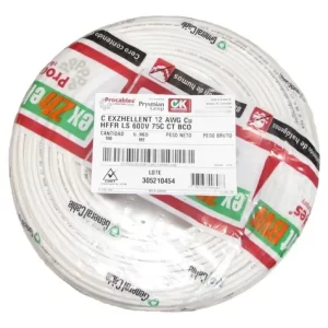 CABLE Cu AIS.LIBRE DE HALOGE. No.8 BLANCO EXZHELLENT BW