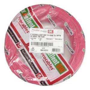 CABLE Cu AIS.LIBRE DE HALOGE. No.8 ROJO EXZHELLENT BW