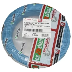 CABLE Cu AIS.LIBRE DE HALOGE. No.8 AZUL EXZHELLENT BW