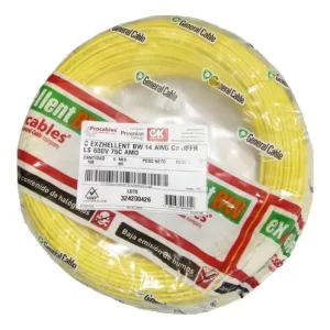 CABLE Cu AIS.LIBRE DE HALOGE. No.8 AMARILLO EXZHELLENT BW