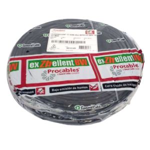 CABLE Cu AIS.LIBRE DE HALOGE. No.6 NEGRO EXZHELLENT BW