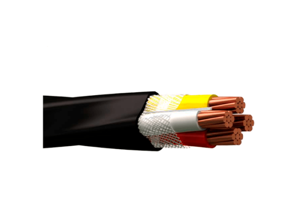 CABLE COBRE 3x2+4 AWG TREBOL 600V 75°C PE/PVC-NE
