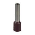 TERMINAL PIN DOBLE HUECO 7 AWG CAFÉ