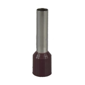 TERMINAL PIN DOBLE HUECO 7 AWG CAFÉ