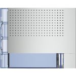 PLACA FRONTAL MODULO FONICO BASICO, 1 PULSADOR COLOR ALUMINIO