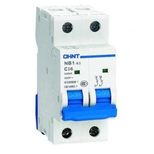 INTERRUPTOR BIPOLAR P/RIEL OMEGA 2X16A 6KA