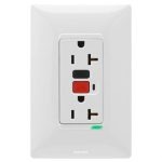 TOMACORRIENTE DUPLEX ( GFCI ) 2P+T PROTECCION DE FALLA A TIERRA 20A 127V - FUTURA