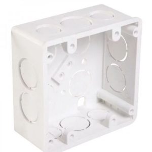 CAJA CUADRADA PVC 3" X 3" BLANCA